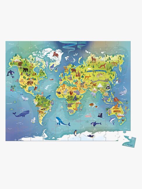 Janod Puzzle Weltkarte 100 Teile