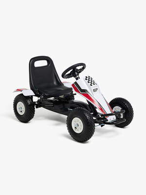 Alex's Garage Pedal-Go-Kart, Weiß