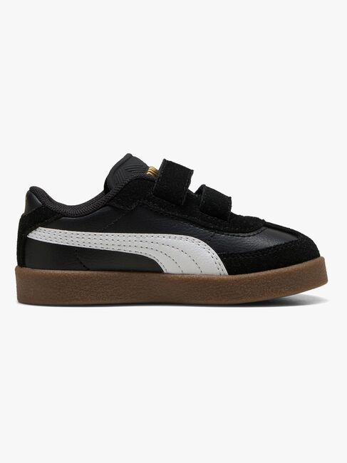 Puma Club II Era V Infant Sneaker, Black/White