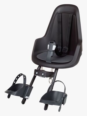 BoBike GO Mini Front Mount Fahrradsitz, Urban Black