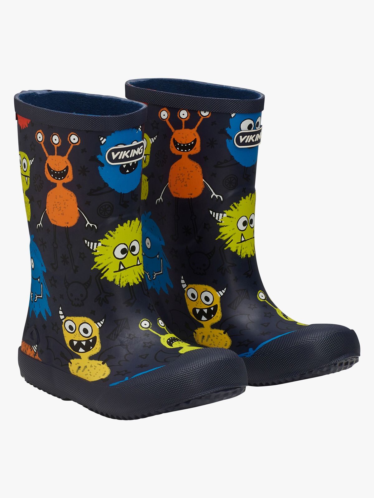 Viking Indie Print Gummistiefel, Navy/Multi