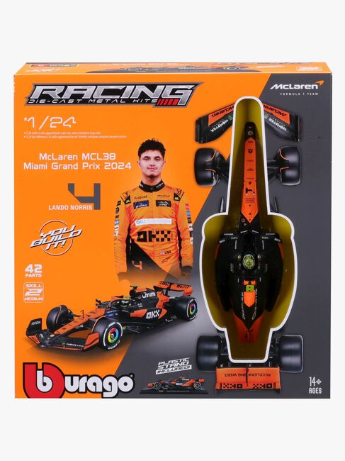 Bburago F1 Mclaren MCL38 Modellset Norris #4 1:24
