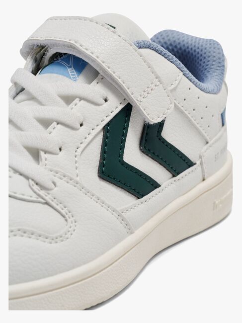 Hummel St Power Play Jr Sneaker, White/Green