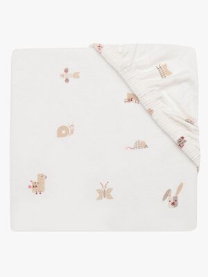 Jollein Spannbettlaken 60x120, Animal Friends