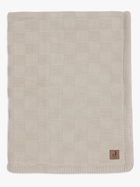 Jollein Decke 75x100 cm Box Knit/Velvet, Warm Sand
