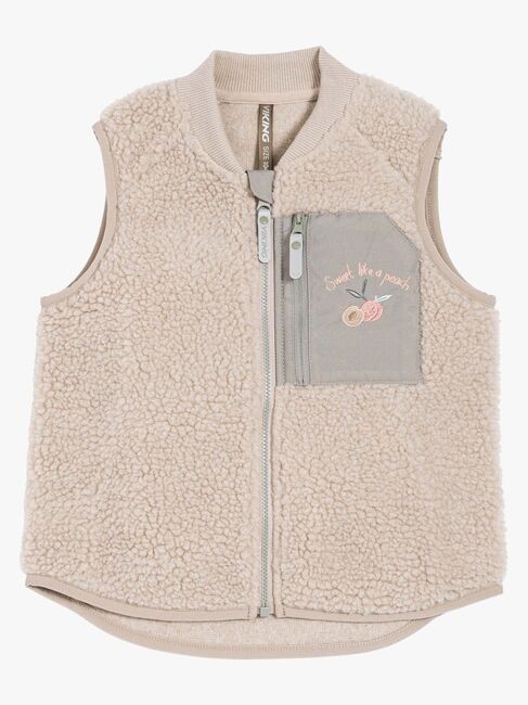 Viking x Kenza Teddyfleece-Weste, Sand