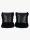 BINIBAMBA Schafsfell Coated Buggy Handwärmer, Noir