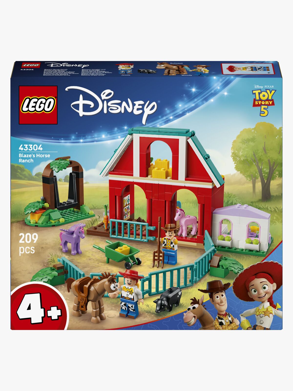LEGO Disney Pixar 43304 Blazes Pferderanch