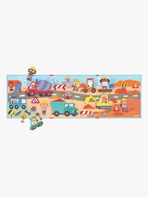 Janod Magneti'Stories Magnet-Set Baustelle 30 Teile