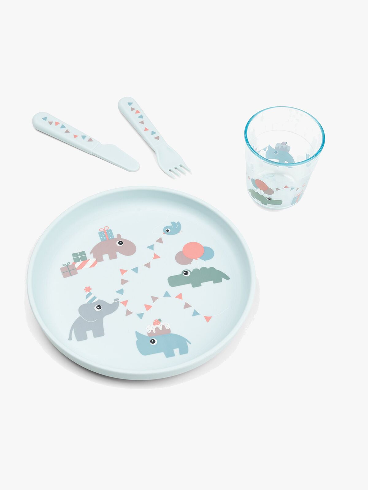 Done By Deer Foodie Geschirr-Set Celebration, Blue