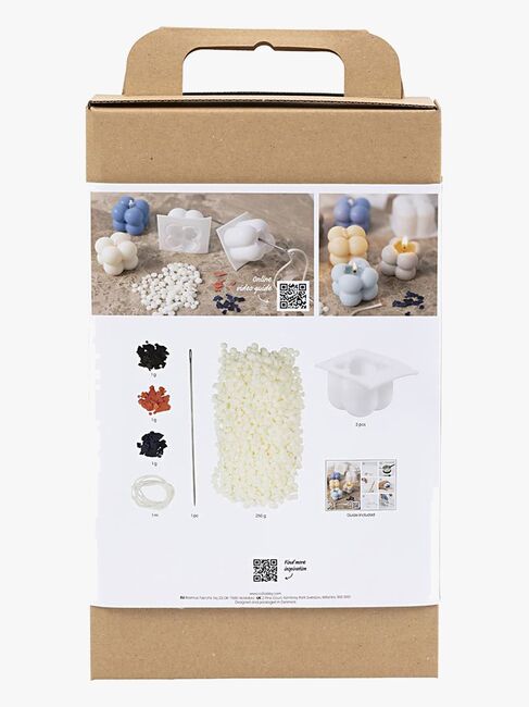 Creativ Company Bastelset Kerzenziehen Sojawachs-Bubble-Kerze DIY