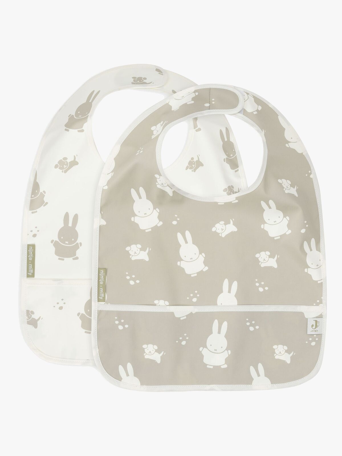 Jollein Miffy&Snuffy Lätzchen 2er-Pack, Olive Green