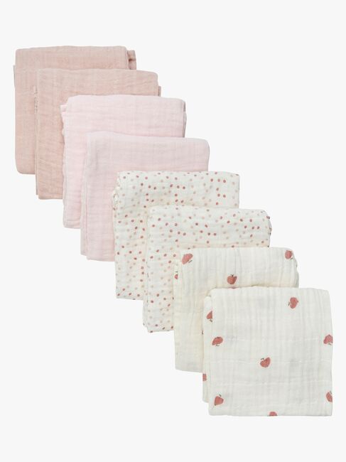 Pippi Musselintuch 8er-Pack, Rose Dust