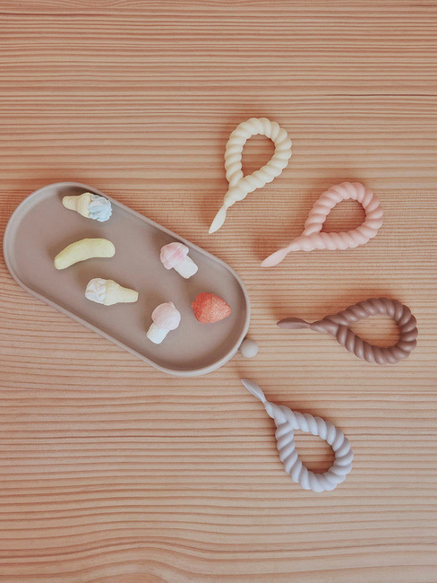 OYOY Mellow Löffel mit Griff 2er-Pack, Dusty Blue