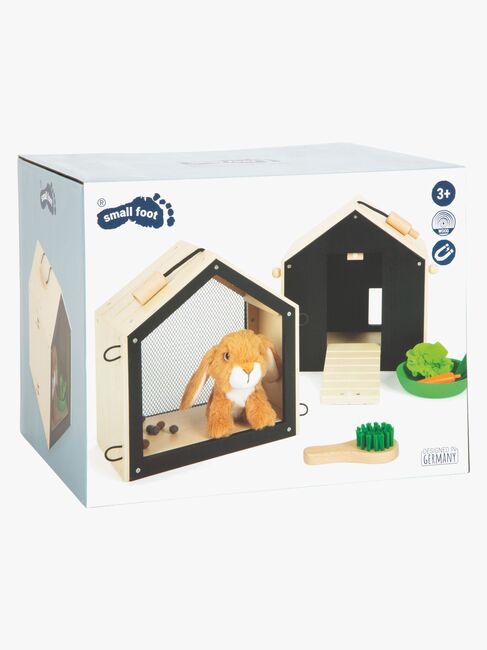Small Foot Spielset Kaninchen mit Käfig & Gehäuse