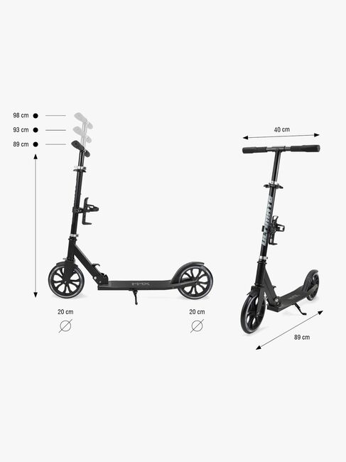 Milly Mally Ultimate Tretroller, Schwarz