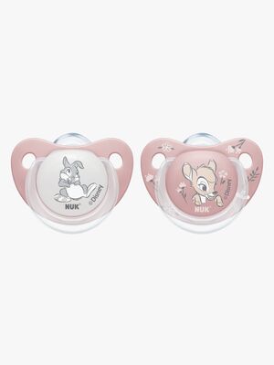 NUK Trendline Bambi Schnuller 2er-Pack Silikon Größe 2