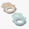 LIEWOOD Rita Elephant Beißring 2er-Pack, Sandy/Dove blue