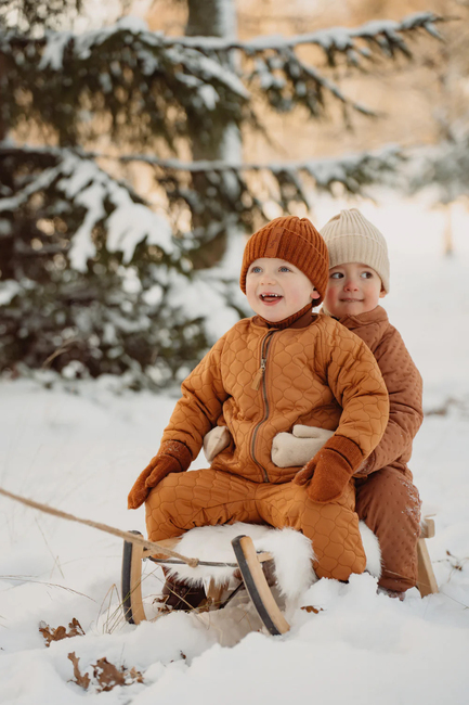 BabyMocs Gestrickte Fäustlinge, Rust