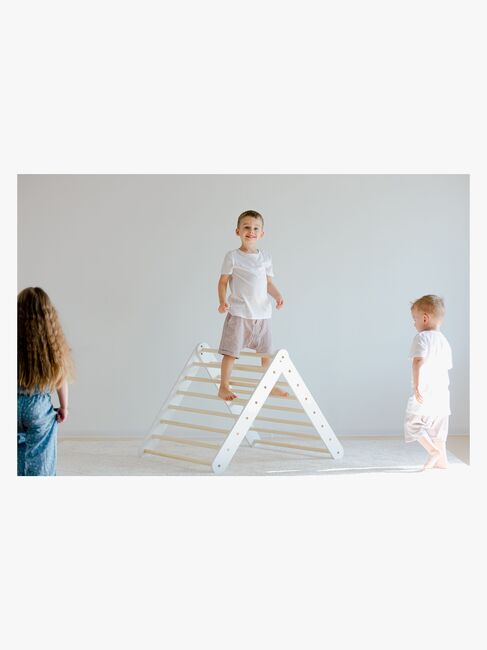 Duck Woodworks Kletterdreieck Wand, Weiß