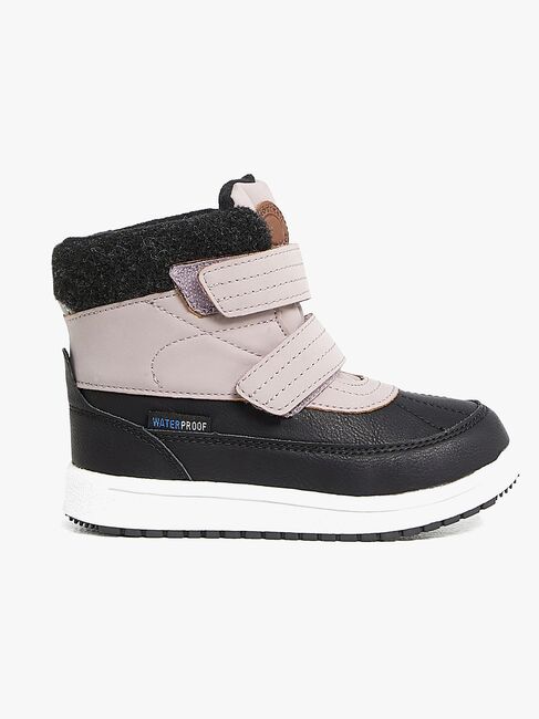 Nordbjørn Husky Winterstiefel, Black/Old Pink