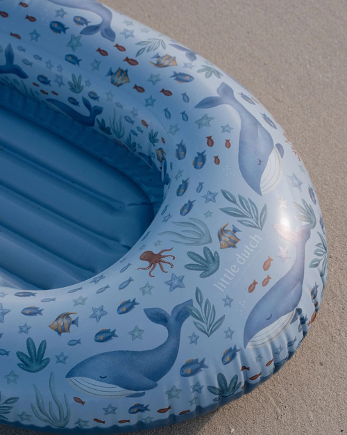 Little Dutch Schwimmmatratze Ocean World Boot, Blue