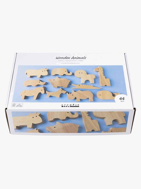 Creativ Company Holztiere Bauernhof & Safari 44 Teile