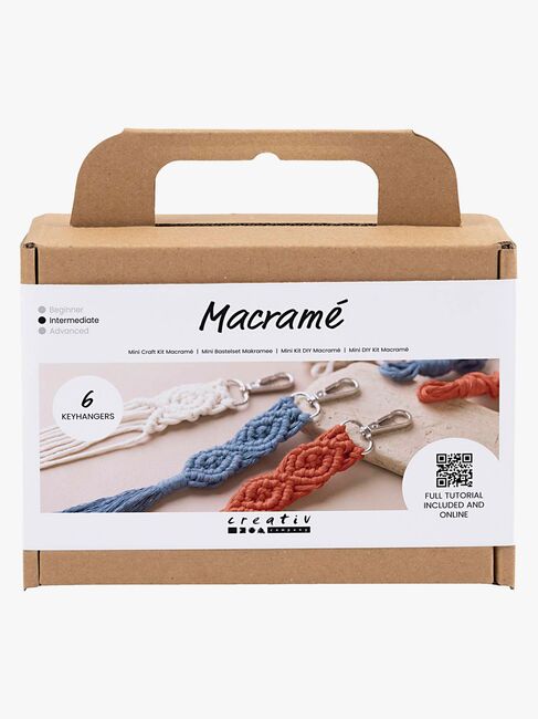 Creativ Company Bastelset Makramee Schlüsselanhänger