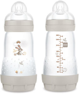 MAM Easy Start Babyflasche Anti-Kolik 260 ml 2er-Pack, Neutral