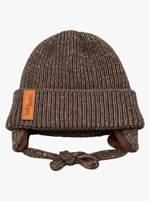 BabyMocs Mütze mit Ohrenklappen, Greige