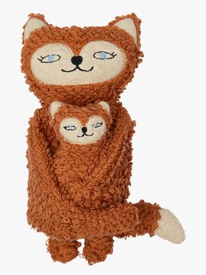 OYOY Frida & Baby Felix Fuchs Plüschspielzeug, Caramel