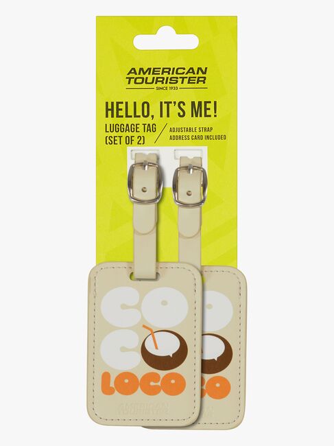 American Tourister Graphic Tags Gepäckanhänger 2er-Pack, Coco Loco