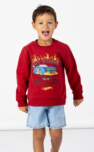 Hot Wheels Pullover, Rot