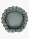 MeowBaby Aesthetic Babynest mit geflochtenem Schutz & Spielteppich, Olive Green