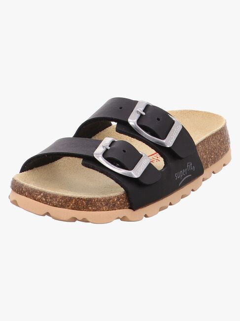 Superfit Fussbett Pantoffeln, Schwarz