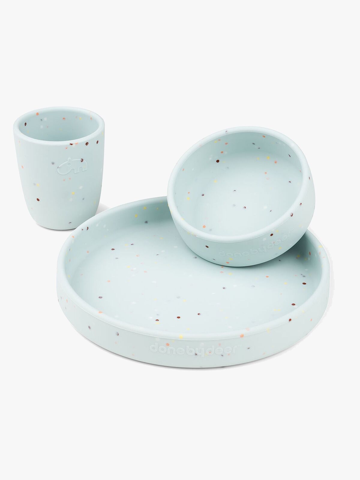 Done By Deer Confetti Kindergeschirre, Blau