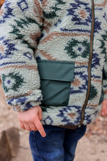 Mikk-Line Teddyjacke, Balsam Green