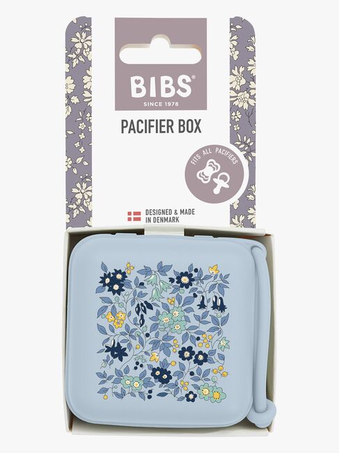 BIBS x Liberty Schnullerbox, Chamomile Lawn/Baby Blue