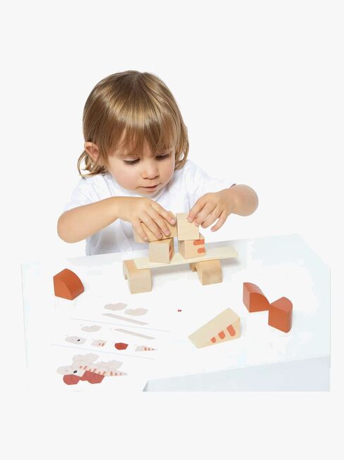 Janod Cubikosaurus Dinosaurier zum Bauen