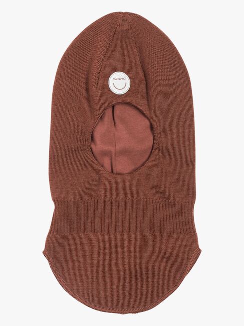 Viking Alv Schlupfmütze Merinowolle, Dark Brown