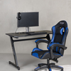 Victory Mission Gaming-Stuhl inkl. Tisch, Schwarz/Blau