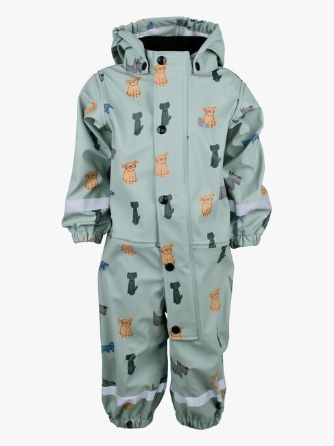 Lindberg Vattholma Regenoverall, Grün/Grau