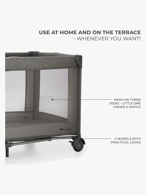 Kinderkraft JOY 2 Reisebett, Dark Grey
