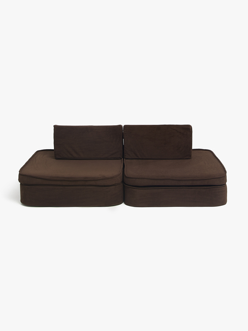 Alice & Fox BEN  Zusammenbaubares Sofa, Brown