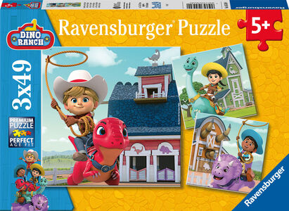 Ravensburger Puzzle Dino Ranch 3x49 Teile
