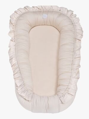Mini Dreams Cozy Babynest Rüschen, Beige