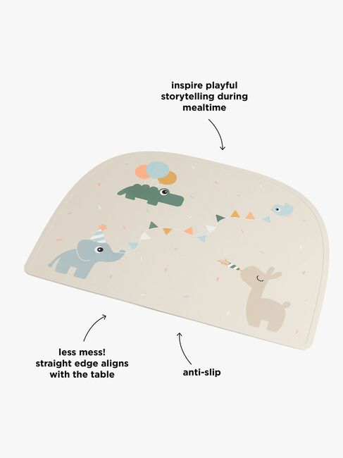 Done By Deer Celebration Tischset Silikon, Sand