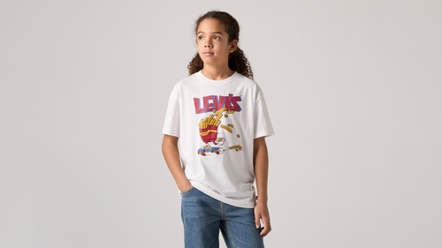 Levi's LVB Fries On The Loose T-Shirt, Bright White