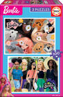 Educa 2x100 Barbie Kinderpuzzle, Mehrfarbig