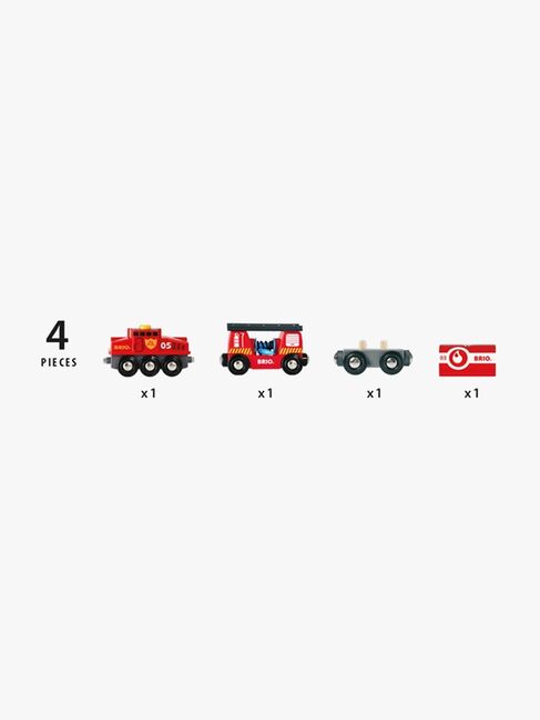BRIO World 33844 Feuerwehr-Löschzug